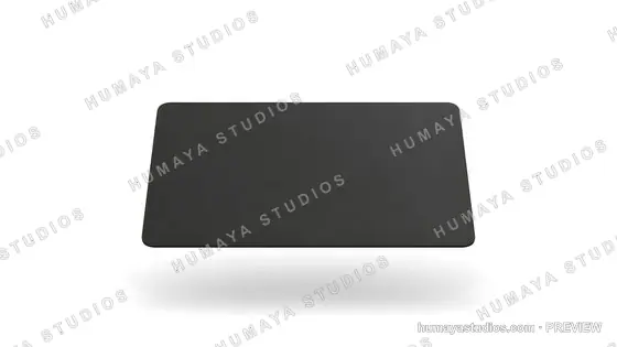 Black Credit Card Mockup Floating Isolated on White Background
