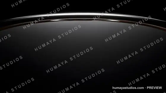 Abstract Black Curved Metallic Surface Background