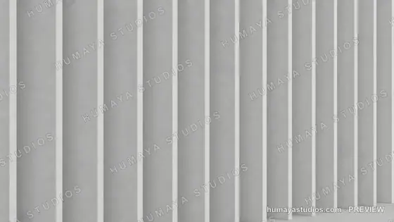 Modern Architectural Concrete Facade with Vertical Fins