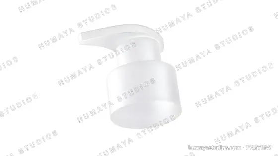 White Pump Dispenser Cap for Soap or Lotion Isolated