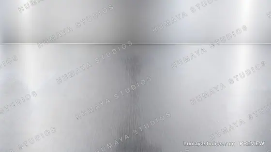 Minimalist metallic studio backdrop with brushed silver texture