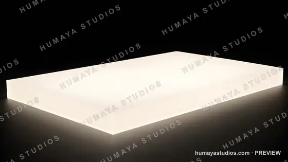 Glowing Illuminated Rectangular Podium Platform Stage Light