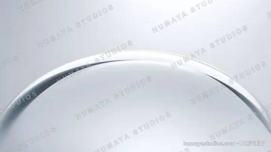 Minimalist Silver Curved Arch Minimal Design Abstract Background