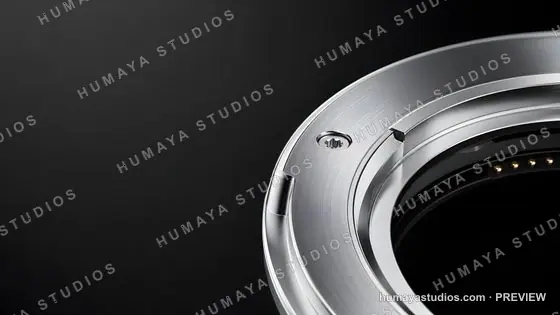 Macro Shot of Camera Lens Mount Bayonet Ring Detail