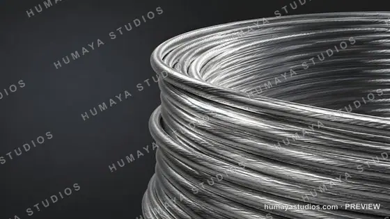Coiled Metal Wire Bundle