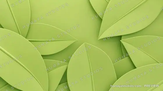 Green Leaf Pattern Background Eco Friendly Design Texture