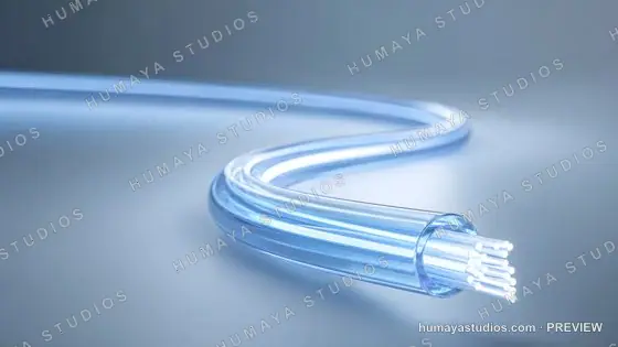 Fiber Optic Cable Transmission Wire Network Background