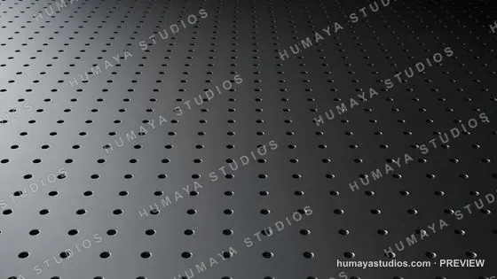 Optical breadboard table with threaded holes in a laboratory