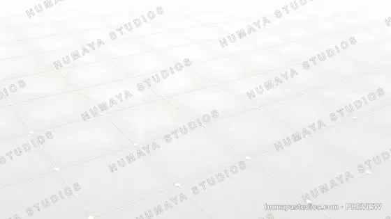 White Grid Floor Perspective Minimalist Abstract Background