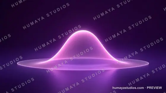 Abstract purple glowing wave shape futuristic background