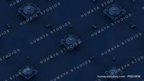 Sci-Fi Control Node Network Pattern Background