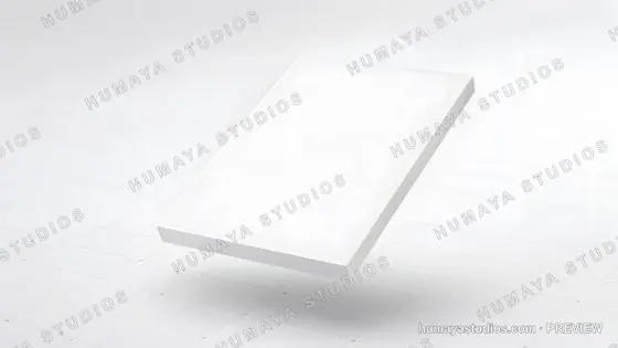Modern air filter or solar panel floating over a grid floor