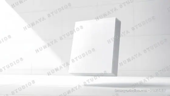 Floating Book Mockup Blank Cover Editorial Concept
