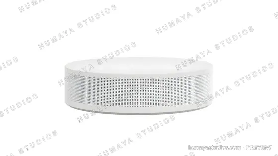 Modern Smart Hub and Air Purifier on White Background
