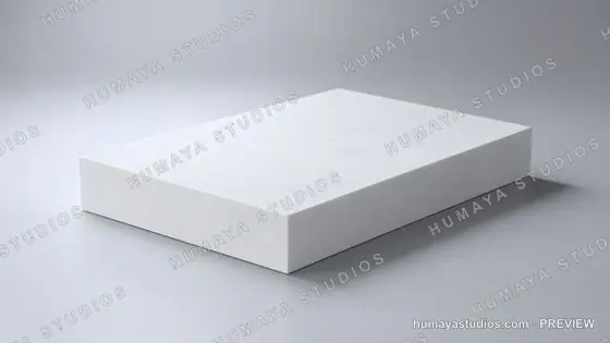 White block podium stage display mock up product presentation